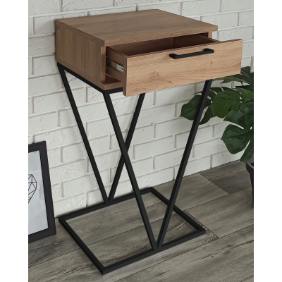 KONSOLA PRZEDPOKÓJ INDUSTRIALNA LOFT DĄB ARTISAN V