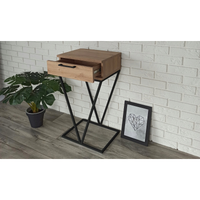 KONSOLA PRZEDPOKÓJ INDUSTRIALNA LOFT DĄB ARTISAN V