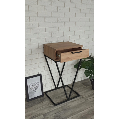 KONSOLA PRZEDPOKÓJ INDUSTRIALNA LOFT DĄB ARTISAN V
