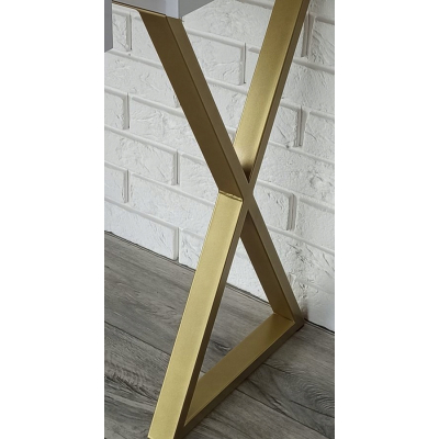 KONSOLA PRZEDPOKÓJ POŁYSK Z SZUFLADĄ ZŁOTE X 75CM