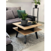 NOWOCZESNY STOLIK KAWOWY ZIMBA 60x60 ŁAWA LOFT DĄB