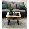 NOWOCZESNY STOLIK KAWOWY ZIMBA 60x60 ŁAWA LOFT DĄB