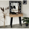 TOALETKA OŚWIETLENIEM LUSTREM DĄB ARTISAN LOFT