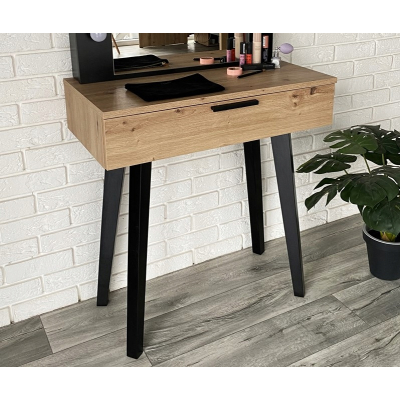 TOALETKA OŚWIETLENIEM LUSTREM DĄB ARTISAN LOFT