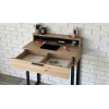 TOALETKA LENA PLUS DĄB ARTISAN METAL CZARNE U 75CM
