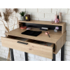 TOALETKA LENA PLUS DĄB ARTISAN METAL CZARNE U 75CM