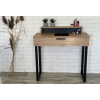 TOALETKA LENA PLUS DĄB ARTISAN METAL CZARNE U 90CM