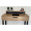 TOALETKA LENA PLUS DĄB ARTISAN METAL CZARNE U 90CM